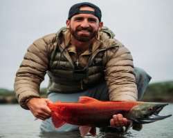 Fishing is his favorite sport and does not miss an opportunity if any.